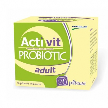 PRODUSE - Activit probiotic adult pulbere pentru solutie buvabila, 20 plicuri