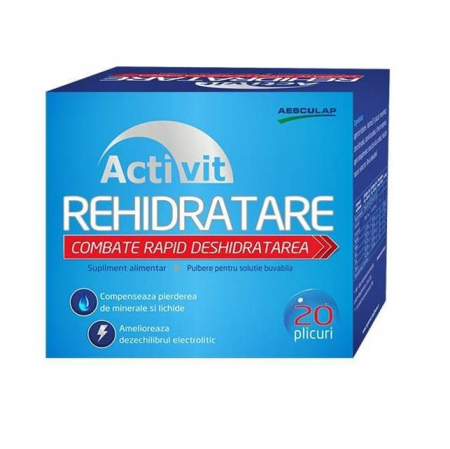 PRODUSE - Activit rehidratare pulbere pentru solutie buvabila, 20 plicuri