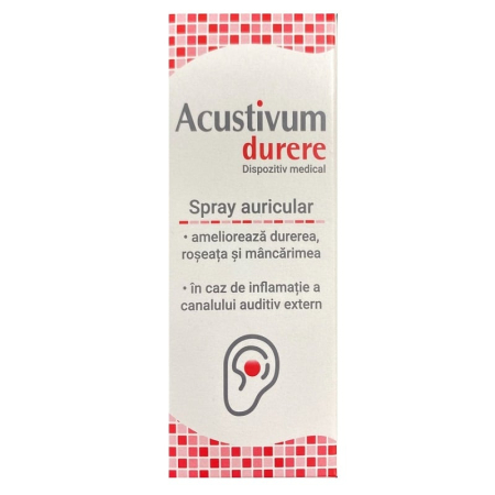 Multivitamine si minerale adulti - Acustivum Durere Spray Auricular 20 ml