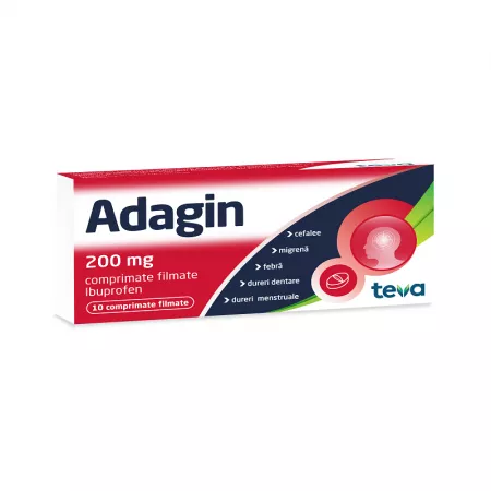 Medicamente OTC - Adagin 200Mg X 10 Comprimate