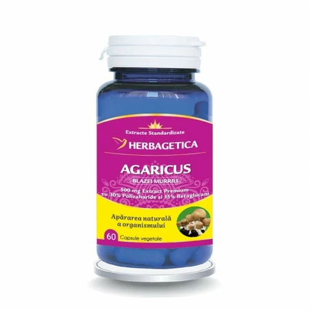 Multivitamine si minerale adulti - Agaricus Herbagetica 60 capsule vegetale