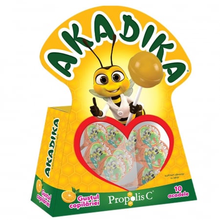 Altele - Akadika Propolis C miere si portocala, 10 acadele