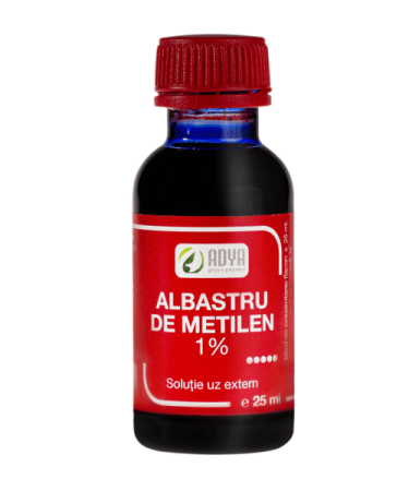 Vitamine Si Suplimente - Albastru de metilen 1% soluție uz extern 25 ml ADYA GREEN