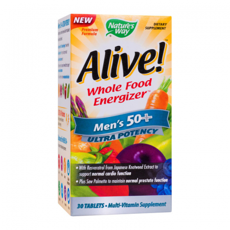 Vreau să fiu activ! - Nature's Way Alive Mens 50+ Ultra Potency, 30 tablete