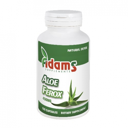Circulatie periferica deficitara - Aloe Ferox 450g 120cps Adams Supplements