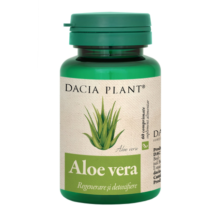 Multivitamine si minerale adulti - Aloe Vera 60 comprimate Dacia Plant