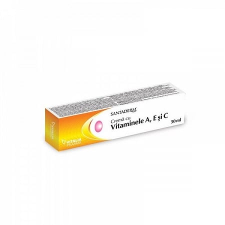 PRODUSE - Santaderm Crema Cu Vitaminele A, E Si C X 50ML