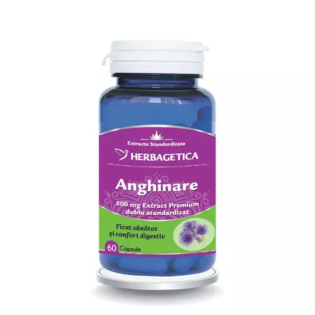 Protectie si Detoxifiere Hepatica - Anghinare HERBAGETICA 60 capsule