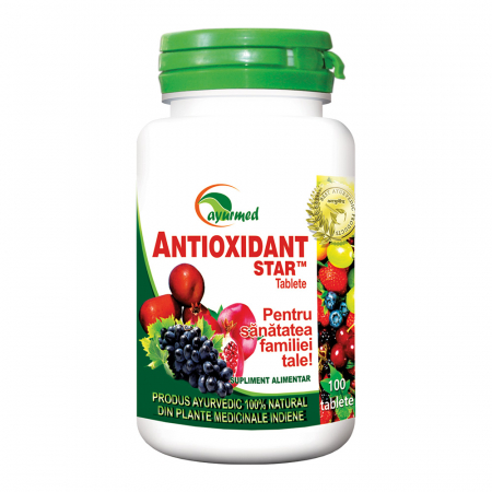 Circulatie periferica deficitara - Antioxidant Star, 100 tablete