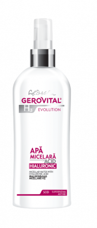 Dermato-cosmetice - Gerovital H3 Evolution Apă micelară cu acid hialuronic (2020), 150 ml