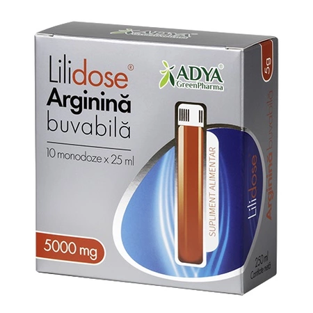 Vitamine Si Suplimente - Arginină Buvabilă Lilidose 5000 mg, 25 ml x 10 doze