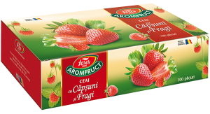 Oferte și reduceri - Aromfruct Ceai Capsuni si Fragi, 100 plicuri