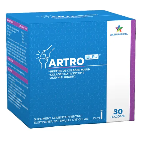 Multivitamine si minerale adulti - Artro Bleu 30 flacoane x 25 ml, Bleu Pharma