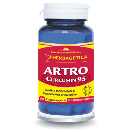 Articulatii si sistemul osos - Artro Curcumin95 HERBAGETICA 60 capsule
