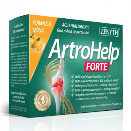 Au, scârțaie și doare-mobilitate scăzută + dureri osoase și articulare - ArtroHelp Forte X 28 Plicuri