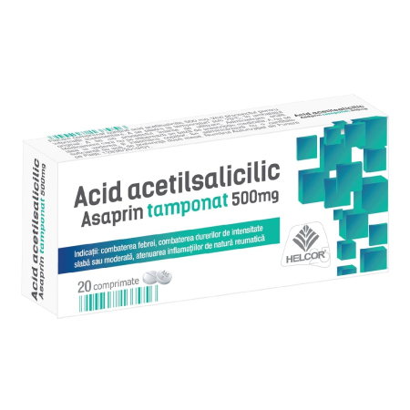 Sistemul Respirator - Asaprin Tamponat 500 Mg, 20 Comprimate