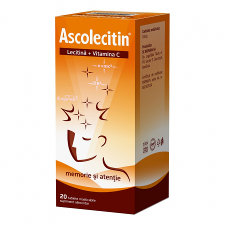 Vreau să țin minte! - Ascolecitin, 20 tablete masticabile