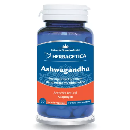 Vitamine Si Suplimente - Ashwagandha 30 capsule Herbagetica