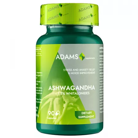 Sistem Nervos - Ashwagandha 400 mg, 90 capsule Adams Vision