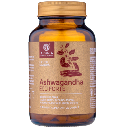Vitamine Si Suplimente - Ashwagandha ECO Forte 120 capsule, ARONIA ORIGINAL