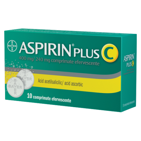 Sistemul Respirator - Aspirin Plus C, 10 Comprimate Efervescente