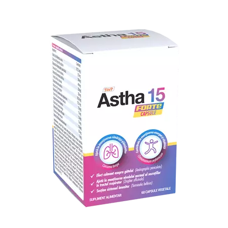 Respiratie usoara - Astha 15 Forte 60 capsule Sun Wave Pharma