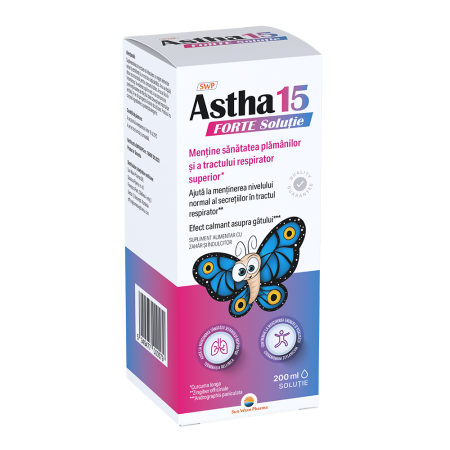 Sistemul Respirator - Astha 15 Sirop X 200ML - Sun Wave