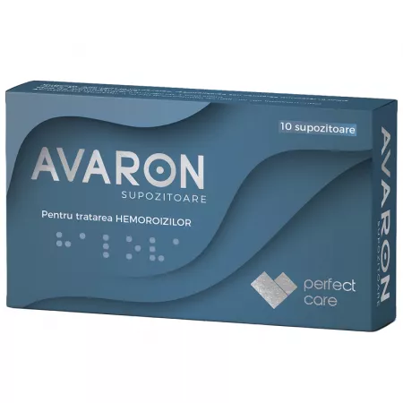 PRODUSE - Avaron supozitoare pentru hemoroizi , 10 supozitoare