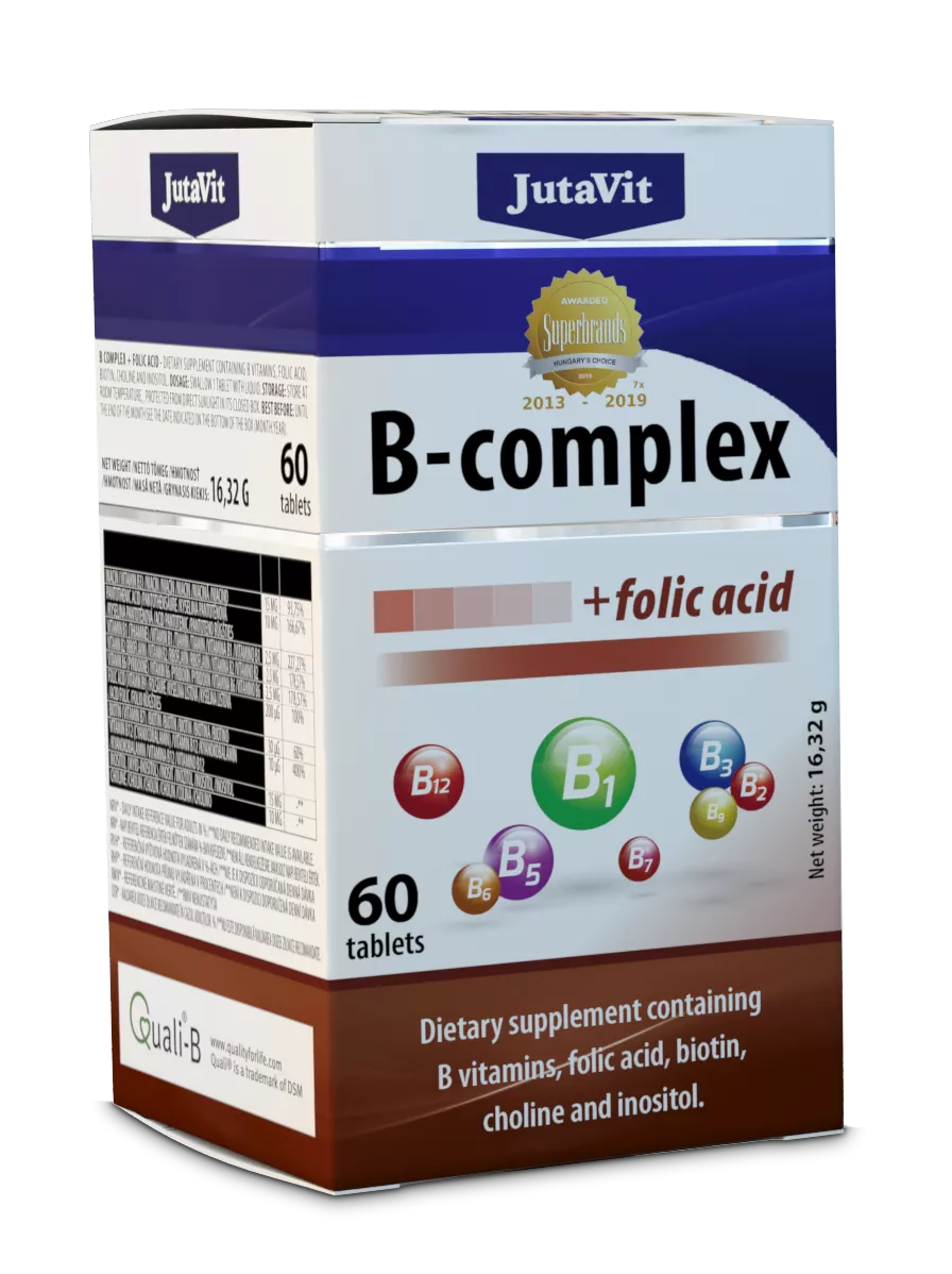 Vitamine si minerale - B Complex Cu Acid Folic X 60 Tablete