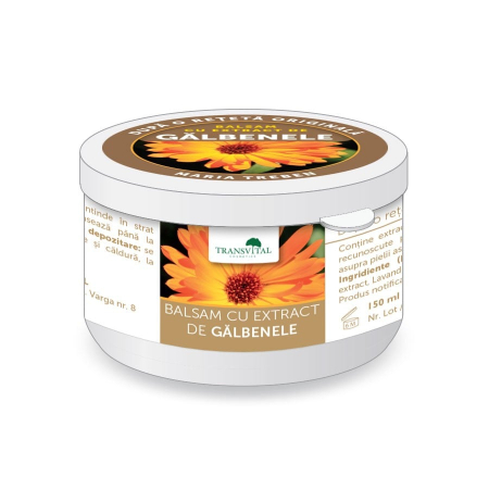 Vitamine Si Suplimente - Balsam cu extract de gălbenele 150 ml Transvital