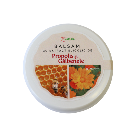 Produse Apicole - Balsam cu extract glicolic de propolis și gălbenele Enatura 30 ml