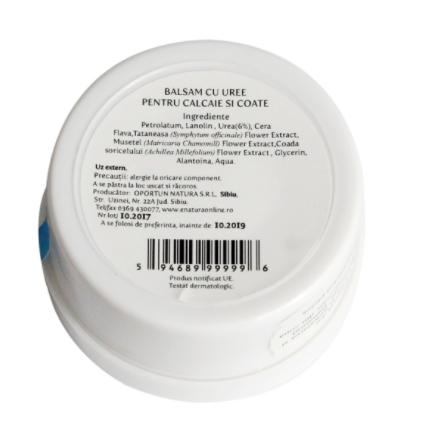 Balsam cu uree pentru călcâie şi coate , 50 ml, ∑NATURA [1]