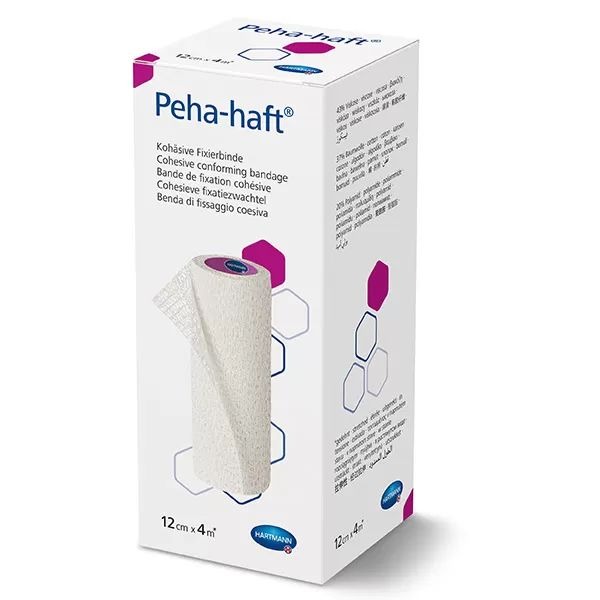 PRODUSE - Bandaj Fixare Elastic Autoadeziv 12Cm/4M, 1 Bucata