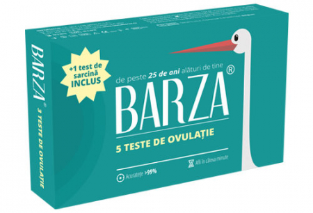 Aștept un bebeluș! - BARZA Test de ovulatie, 5 bucati + test de sarcina, 1 bucata