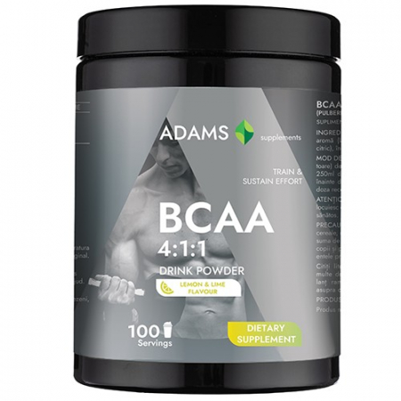 Suplimente alimentare - BCAA 4:1:1, 400gr, aroma lemon-lime, Adams
