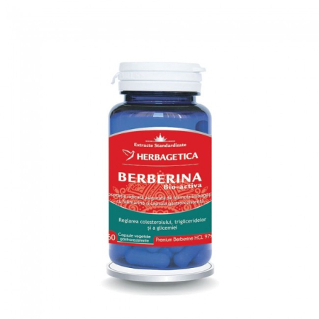 Diabet - Berberina Bio-Activa 60 capsule vegetale gastrorezistente