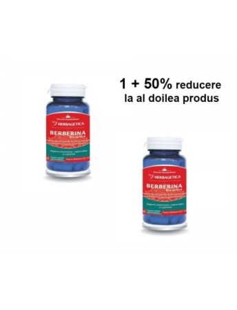 Vitamine Si Suplimente - Berberina Bio-Activa X 60Cps 1Cut+1Cut-50%