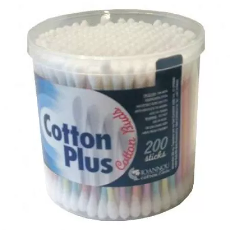 Bețișoare Urechi Cotton Plus 200 bucăți [0]