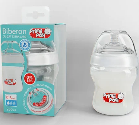 Ingrijire Copii - Biberon anticolici 250 ml Primii Pași EWP1001