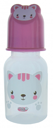 Hrană și colici - Biberon cu capac in forma de fata de animale, R0167, 125 ml