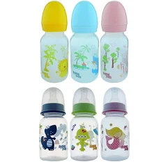 Ingrijire Copii - Biberon decorat Primii Pași 125 ml, Primii Pasi