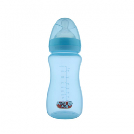 PRODUSE - Biberon gat larg 250 ml+tetina silicon 0-3 luni R0145