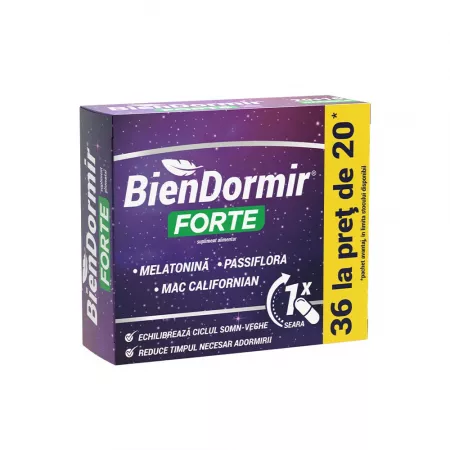 Somn liniștit - Bien Dormir Forte , 36capsule
