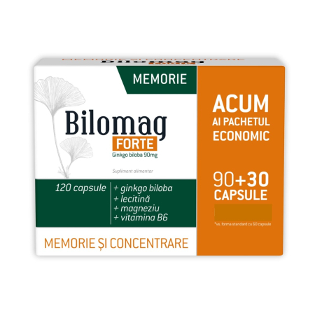 Circulatie - Bilomag Forte Memorie Pachet Economic 90+30 capsule NATUR PRODUKT