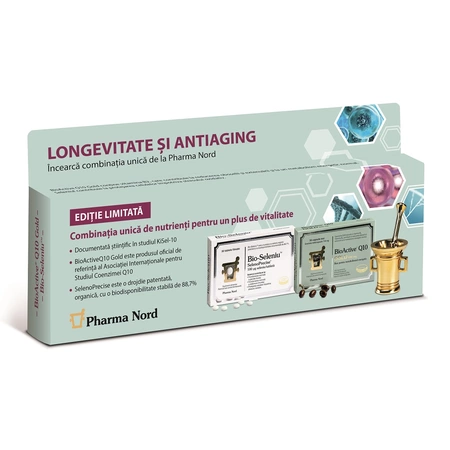 PRODUSE - Bio-Seleniu , 30tablete + BioActive Q10 Gold 100mg , 30capsule