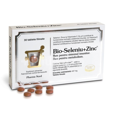PRODUSE - Bio-Seleniu+Zinc Pharma Nord 30 tablete filmate