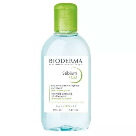 Dermato-cosmetice - Solutie micelara pentru ten mixt si gras Sebium H2O , 250ml