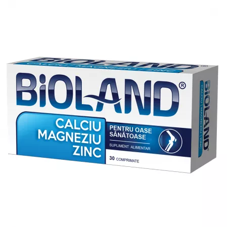 PRODUSE - BIOLAND Ca + Mg + Zn, 30 comprimate
