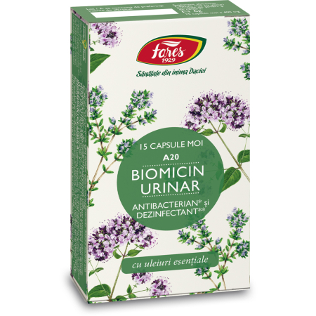 Medicamente Otc - Biomicin Urinar A20 15 capsule moi, Fares