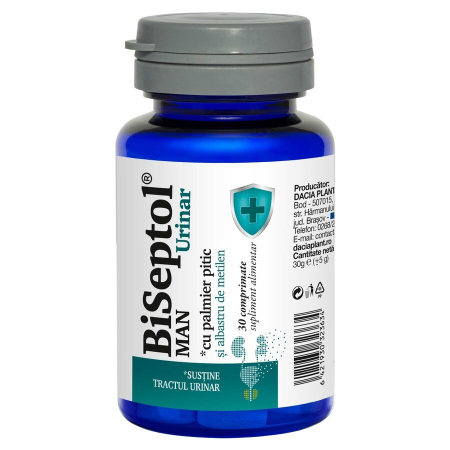 Vitamine si suplimente - BiSeptol Urinar Man X 30Cpr - Dacia Plant